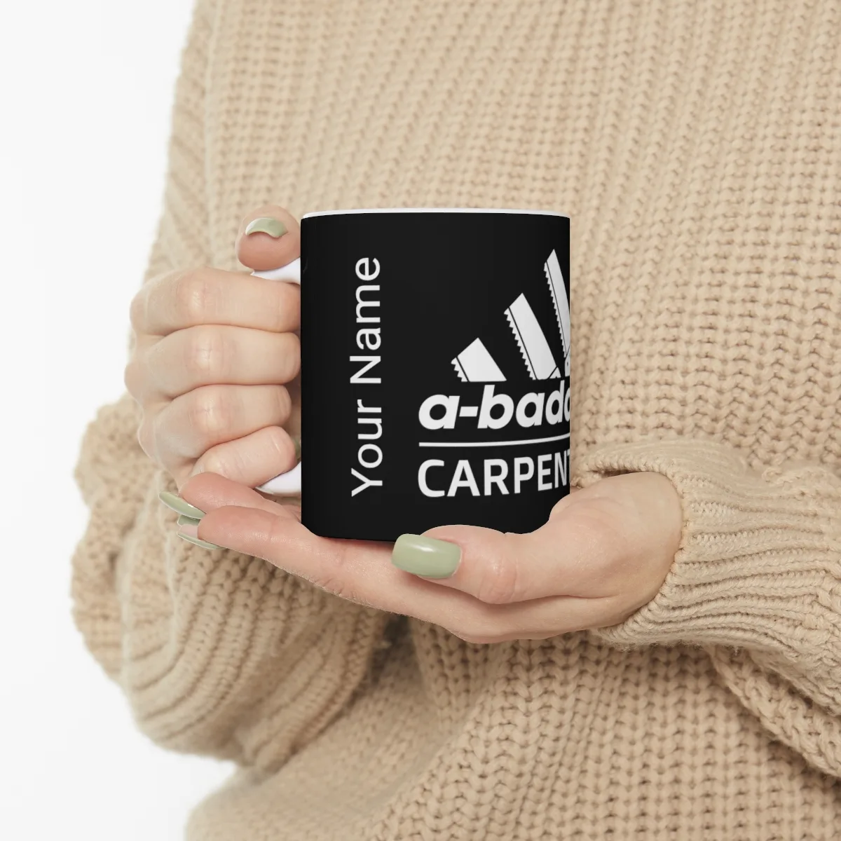 Personalized 11oz Badass Carpenter Coffee Mug, Great Gift - Image 11